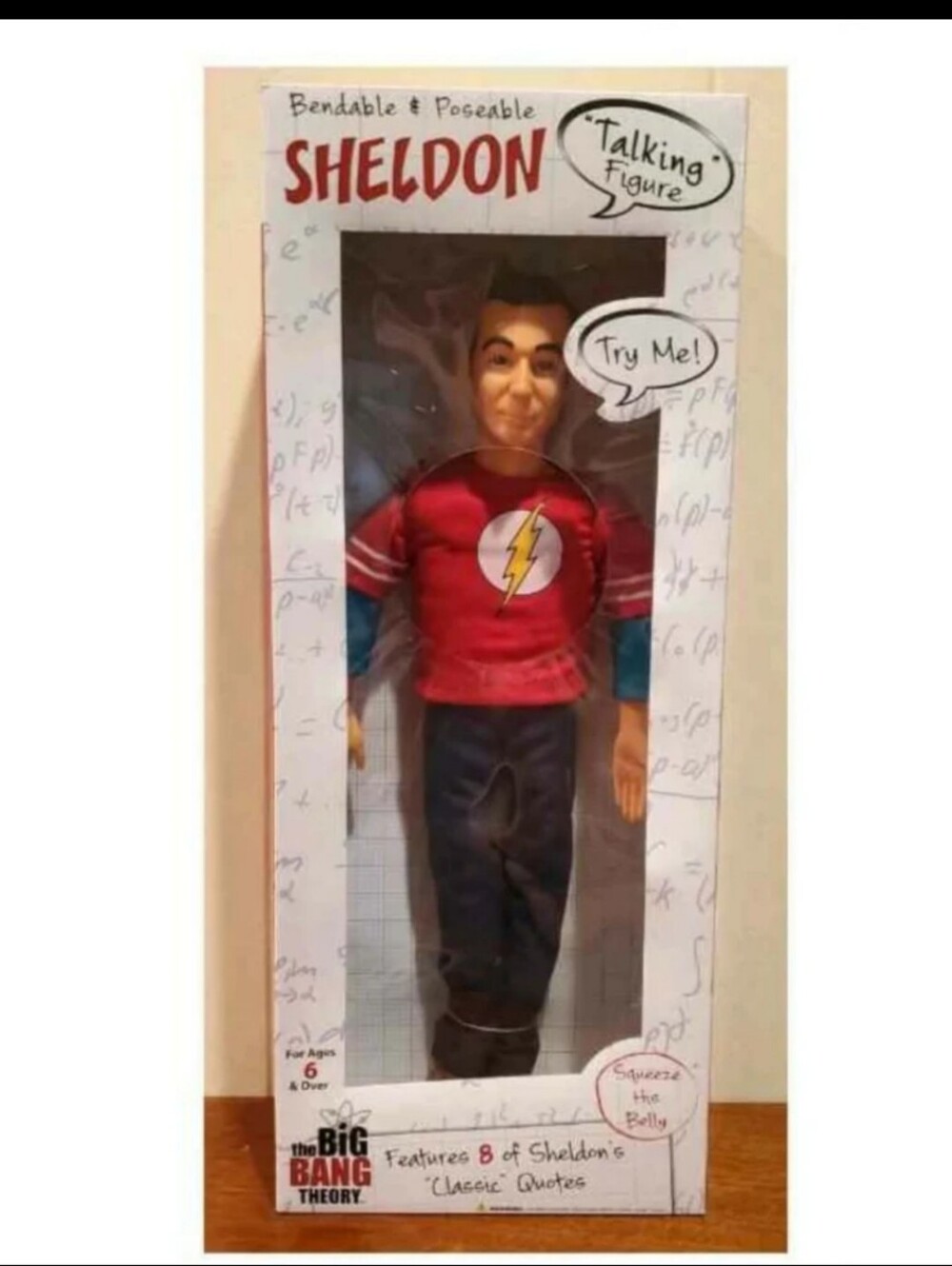 The Big Bang Theory 17” Talking Sheldon Bendable and Poseable Figure NIB